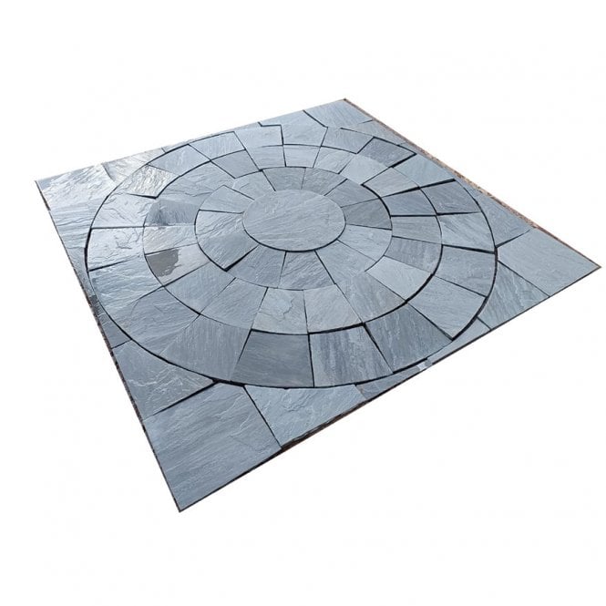 Sandstone Circle KANDLA Grey/Promenade 2.4m Inc Sq.Kit    Talasey