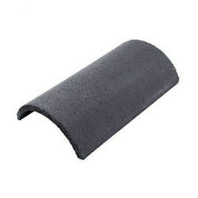 SANDTOFT Segmental  ridge tile (round) dark grey 450mm