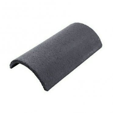 SANDTOFT Segmental  ridge tile (round) dark grey 450mm