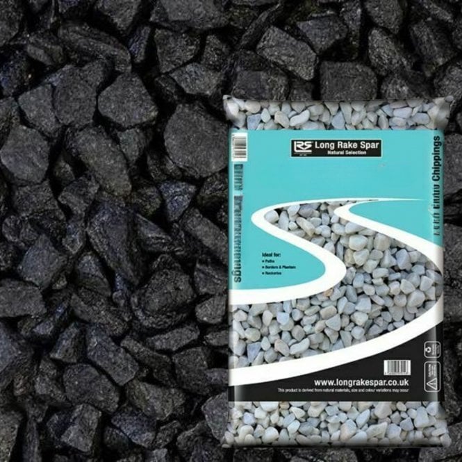 SMALL BAG BLACK BASALT 20MM CHIPPINGS