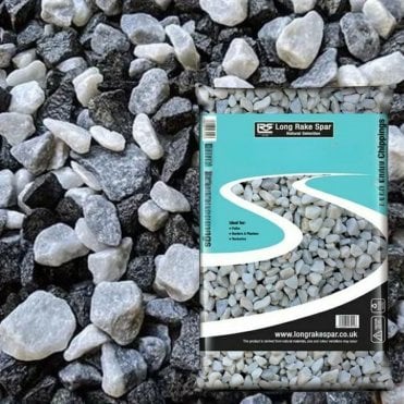 SMALL BAG BLACK ICE 20MM CHIPPINGS