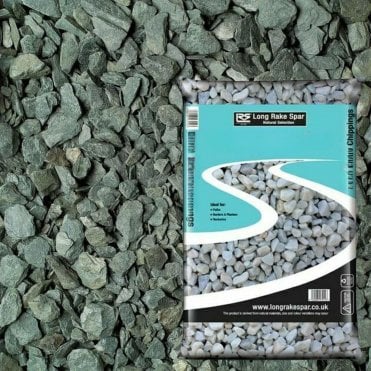 SMALL BAG GREEN SLATE 20MM CHIPPINGS