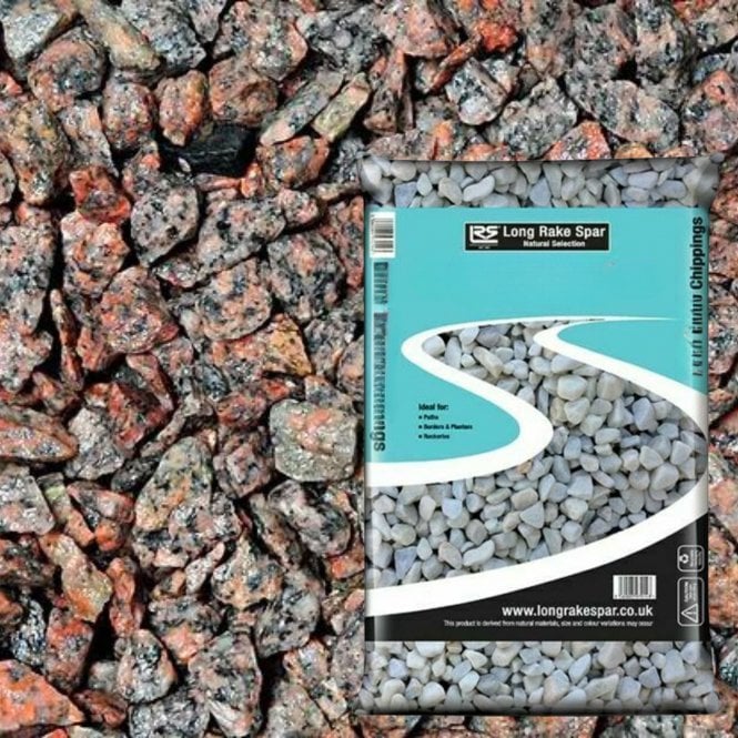 SMALL BAG PINK GRANITE 14MM CHIPPINGS