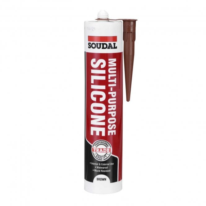 SOUDAL GEN M/P SILICONE BROWN