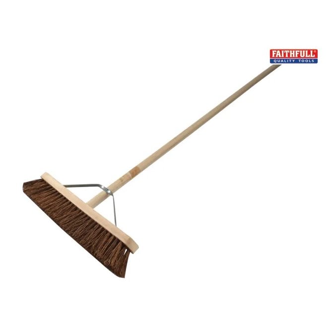 Stiff Bassine Broom 450mm (18in) + Handle & Stay FAIBRBAS18H