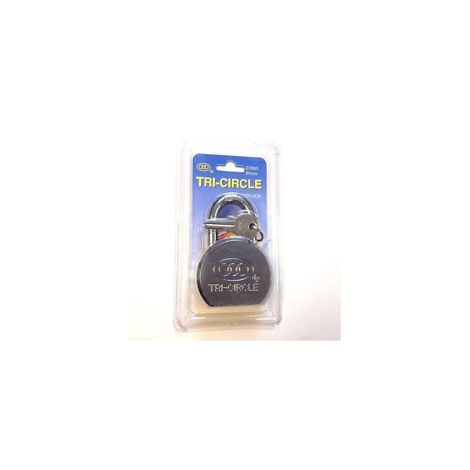 Tri-Circle Solid Steel Padlock ZX865