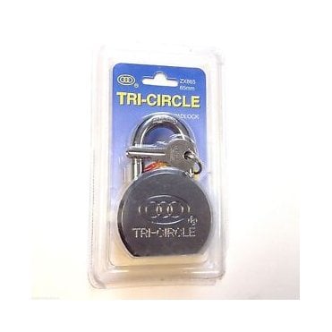 Tri-Circle Solid Steel Padlock ZX865