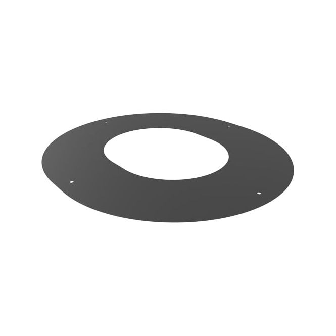 TWPRO MB 1-pc black round finishing plate 45deg 150mm 58-150-114
