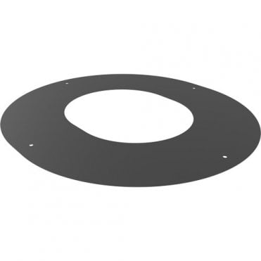 TWPRO MB 1-pc black round finishing plate 45deg 150mm 58-150-114