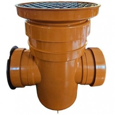 UNDERGROUND 110MM DOUBLE INLET BOTTLE GULLY Round Lid