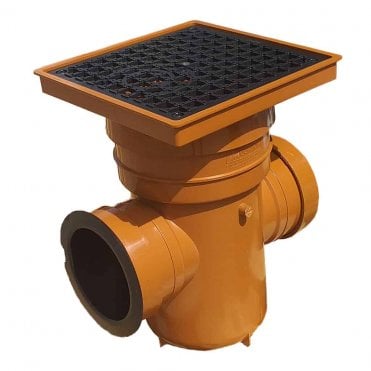 UNDERGROUND 110MM DOUBLE INLET BOTTLE GULLY Square Lid