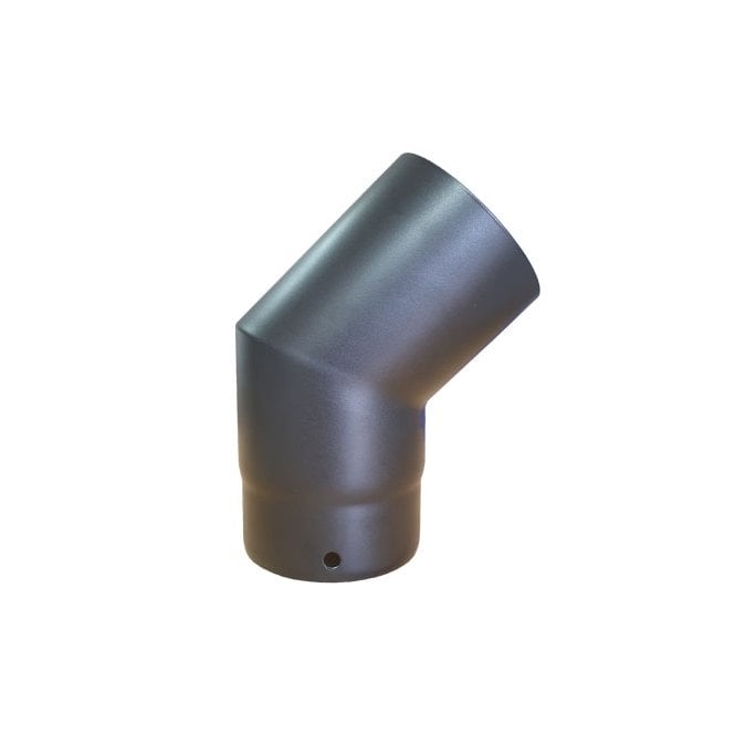 VIT-smooth 45deg elbow 125mm black 67-125-031