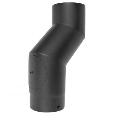 Mi Flues VIT-smooth off-set pipe 125mm black 67-125-048