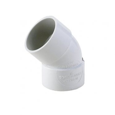 WASTE 32MM 45° BEND - FLOWS18 WHITE