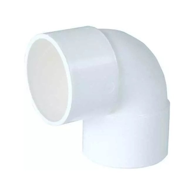 WASTE 32MM 90° BEND - FLOWS10 WHITE
