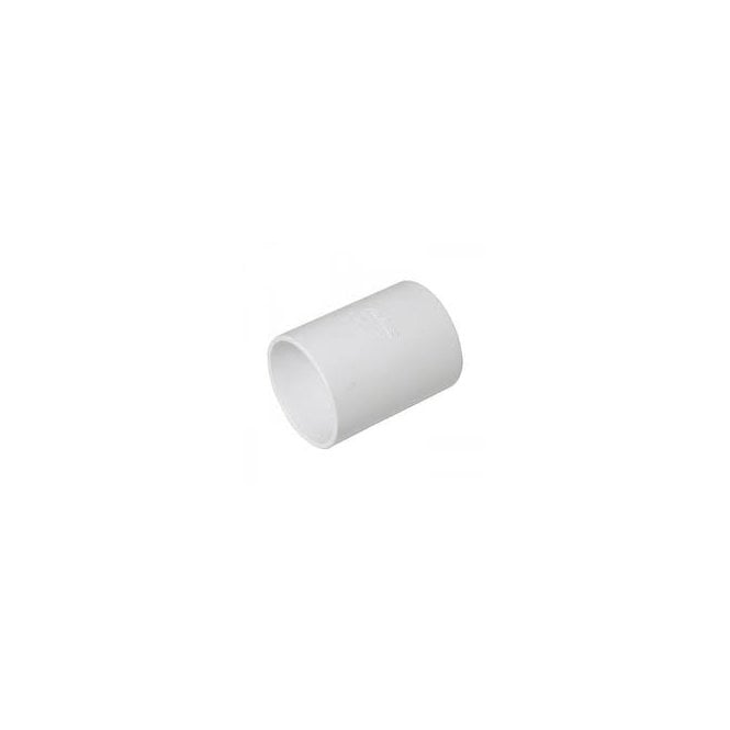 WASTE 32MM STRAIGHT COUPLING - FLOWS07 WHITE