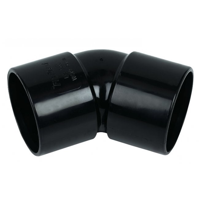 WASTE 40MM 45* BEND - FLOWS19 BLACK