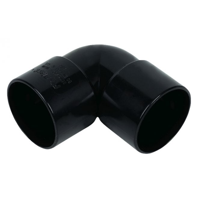 WASTE 40MM 90* BEND - FLOWS11 BLACK