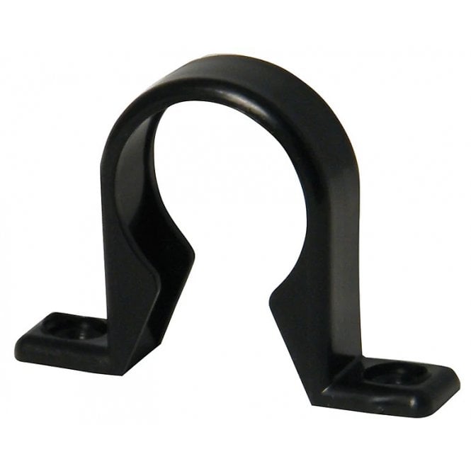 WASTE 40MM PIPE CLIP - FLOWS35 BLACK