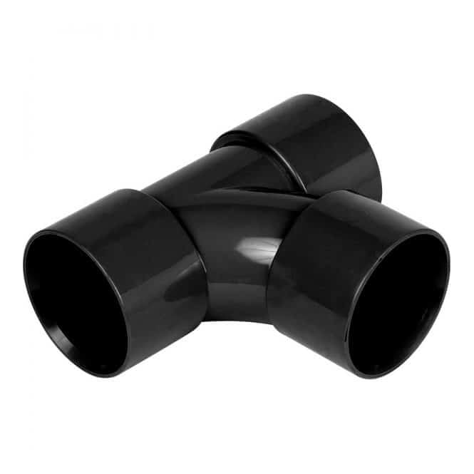 WASTE 40MM TEE JUNCTION - FLOWS23 BLACK