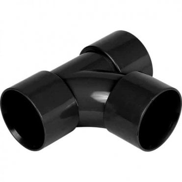 WASTE 40MM TEE JUNCTION - FLOWS23 BLACK