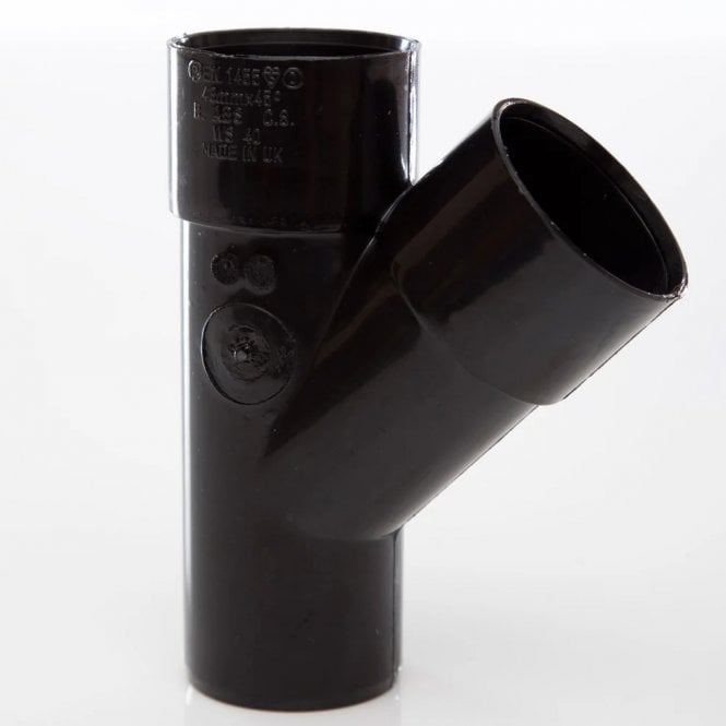 WASTE 40MM Y JUNCTION - FLOWS43 BLACK