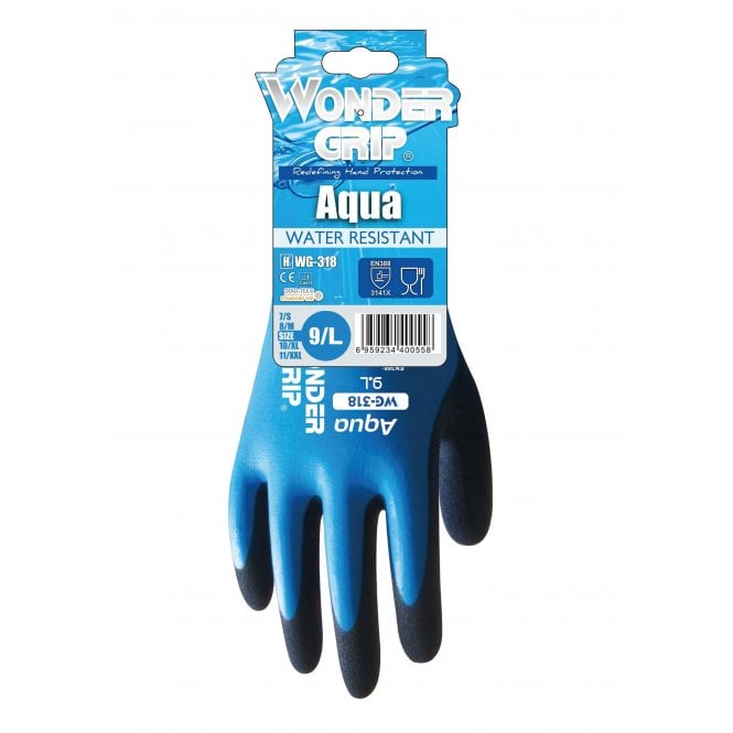 WONDER GRIP GLOVE AQUA - X/LARGE